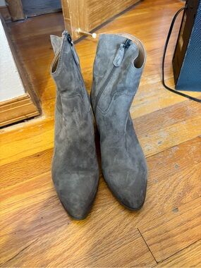 Vionic Suede Bishop Ankle Booties